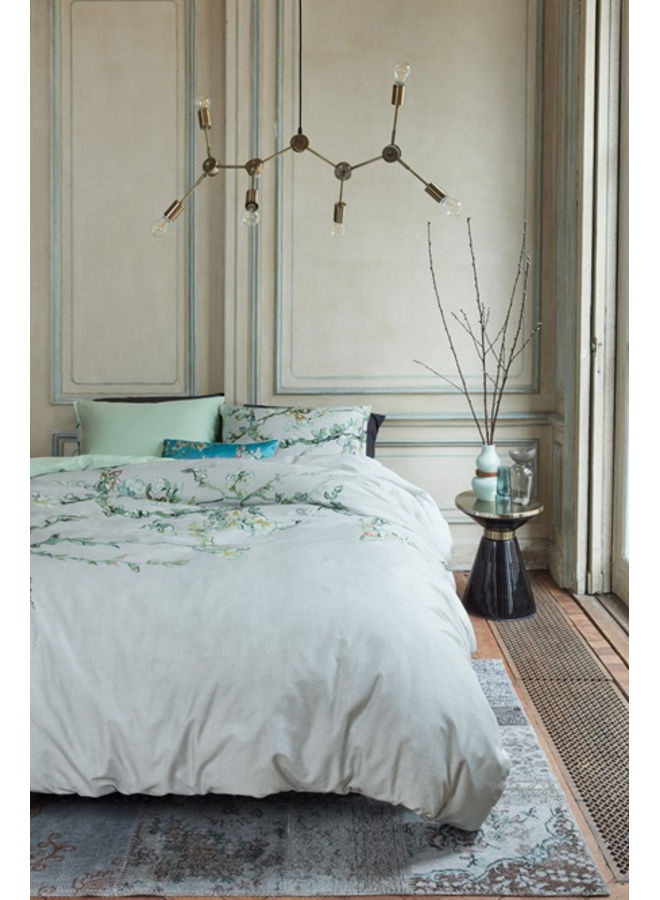 Beddinghouse Dekbedovertrek Blossom Grijs - Katoensatijn