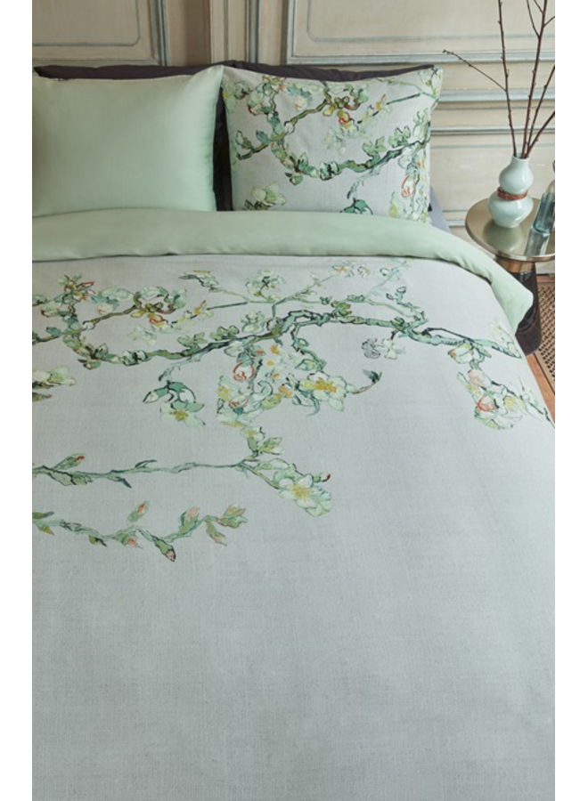 Beddinghouse Dekbedovertrek Blossom Grijs - Katoensatijn