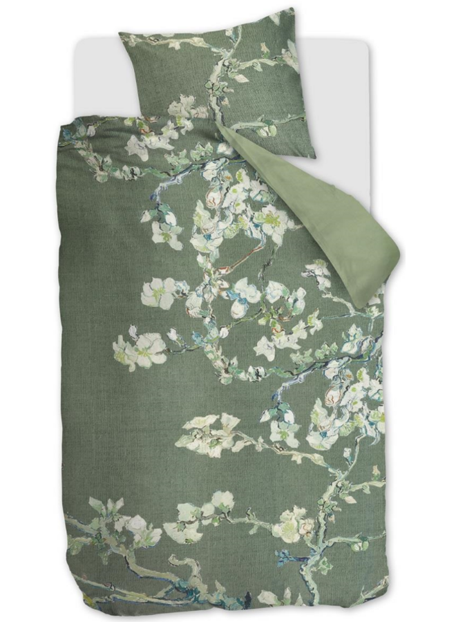 Beddinghouse Dekbedovertrek Blossoming Groen - Katoensatijn