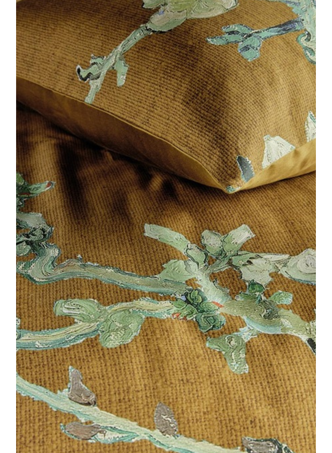 Beddinghouse Dekbedovertrek Blossoming Oker - Katoensatijn