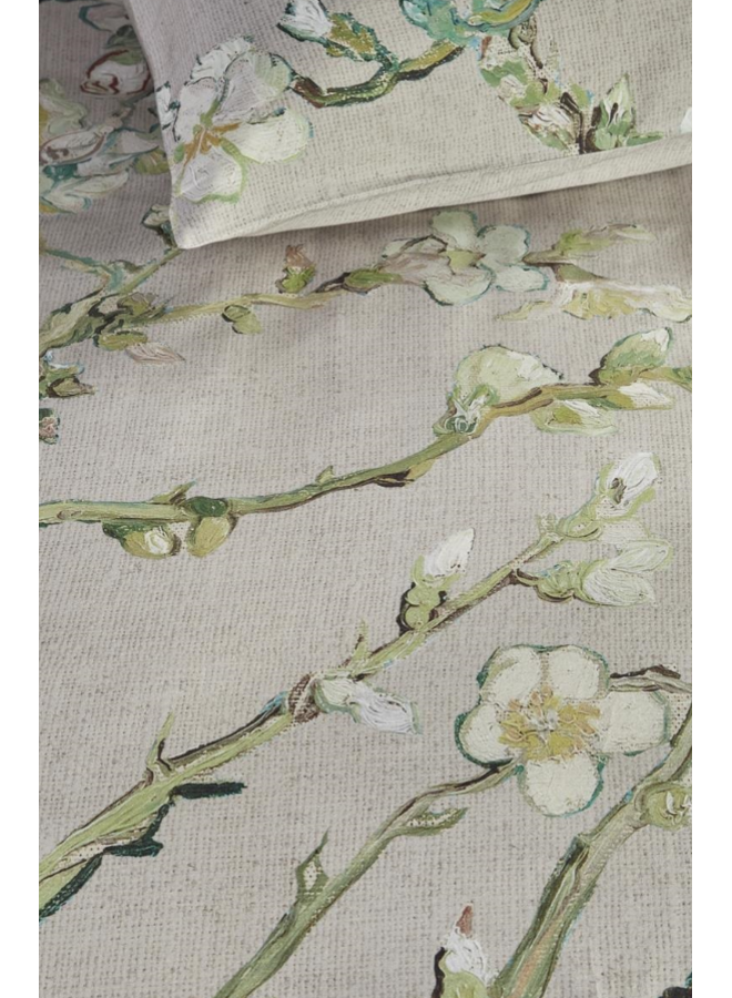 Beddinghouse Dekbedovertrek Blossoming Zand - Katoensatijn