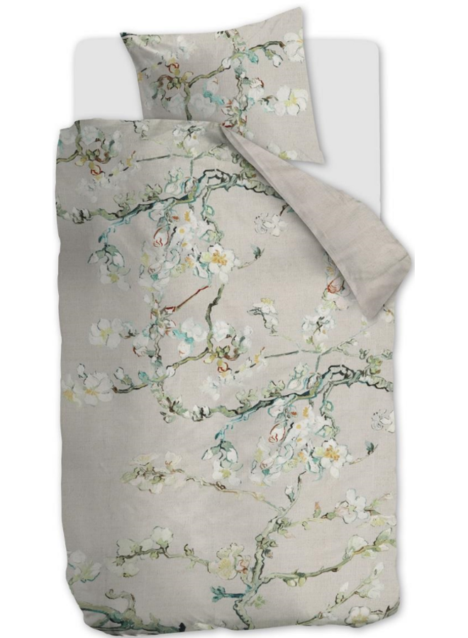 Beddinghouse Dekbedovertrek Blossoming Zand - Katoensatijn