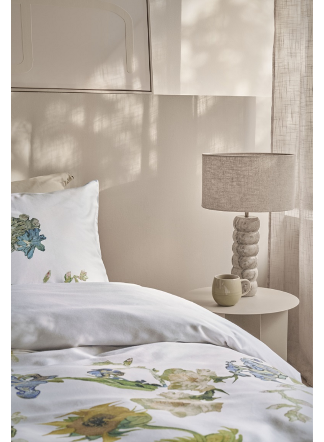 Beddinghouse Dekbedovertrek Guirlande des Fleurs Zand - Katoensatijn