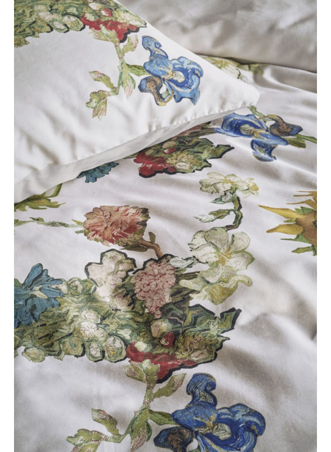 Beddinghouse Dekbedovertrek Guirlande des Fleurs Zand - Katoensatijn