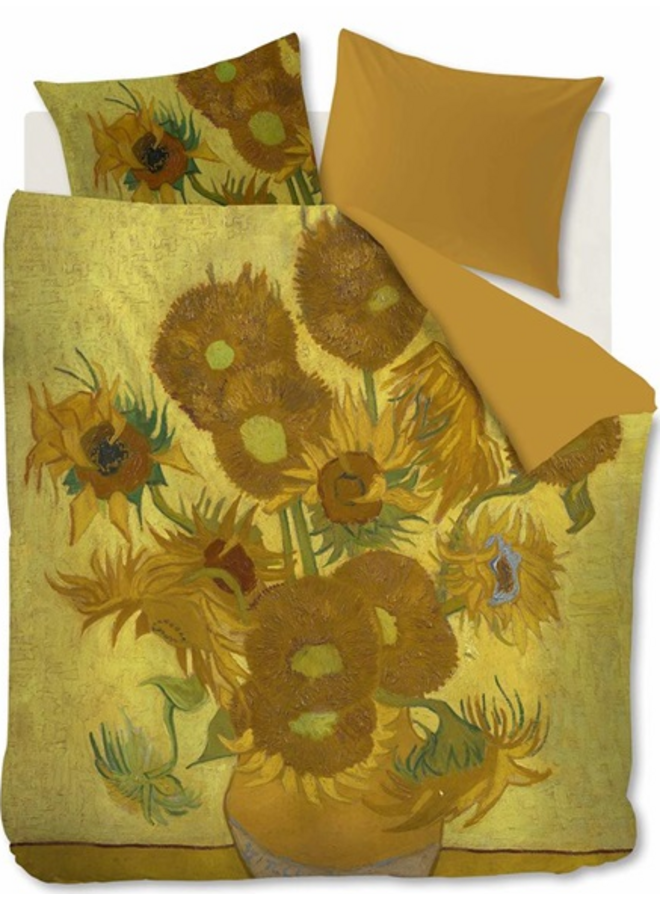 Dekbedovertrek Tournesol Geel - Katoensatijn PL1