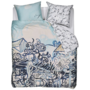 Beddinghouse Dekbedovertrek Vieux Vignoble Blauw - Katoensatijn