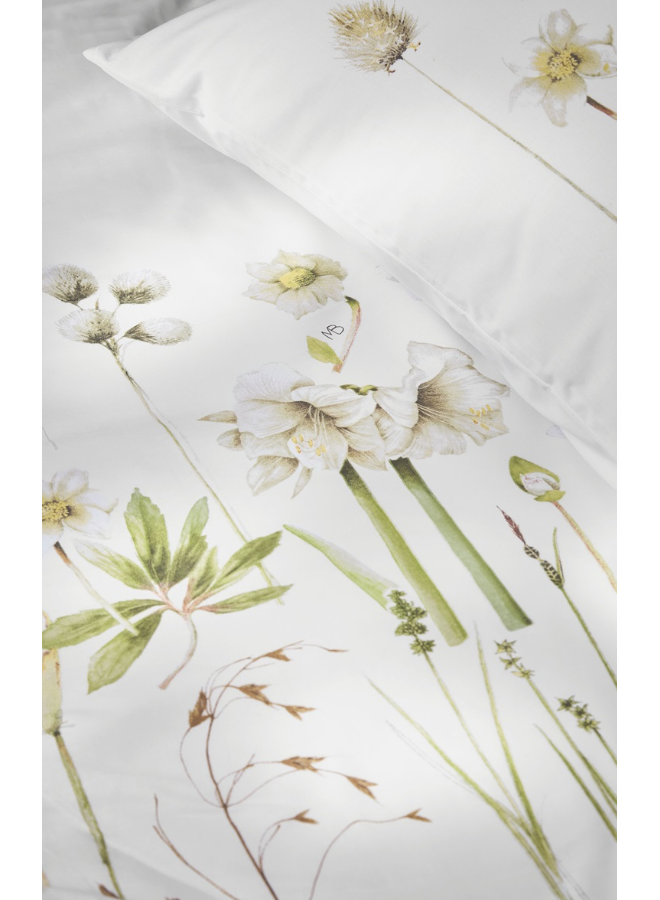 Marjolein Bastin Dekbedovertrek Amaryllis Wit - Katoen