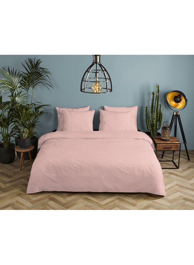 HIP Dekbedovertrek Uni Licht Roze - Katoensatijn