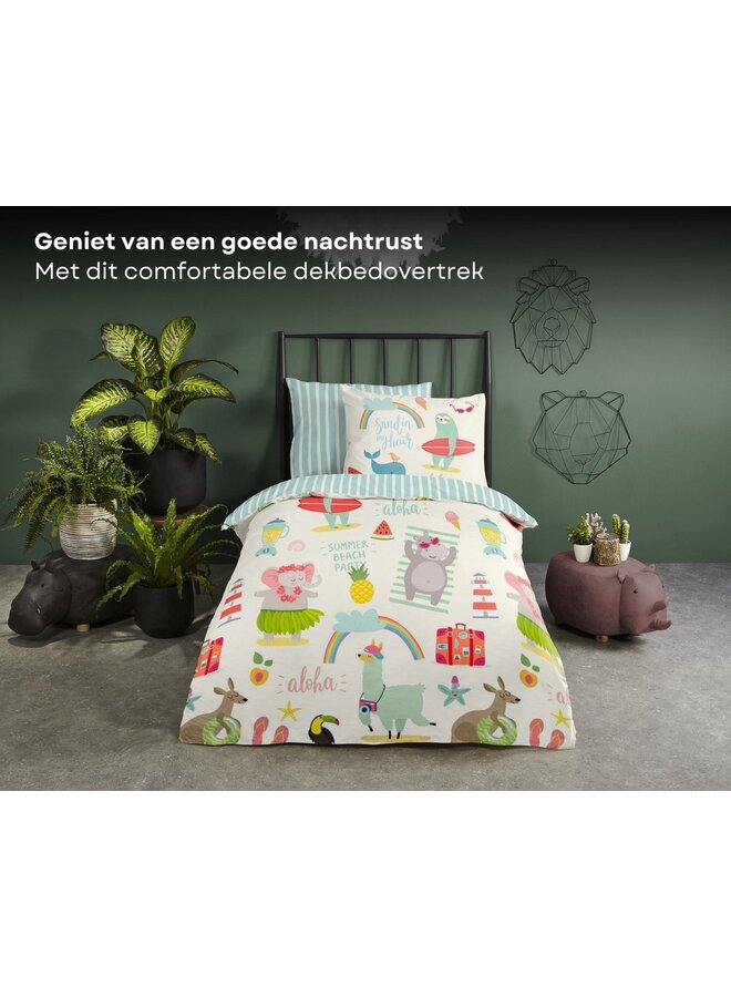 Good Morning Dekbedovertrek Kids Holiday Multi - Katoen