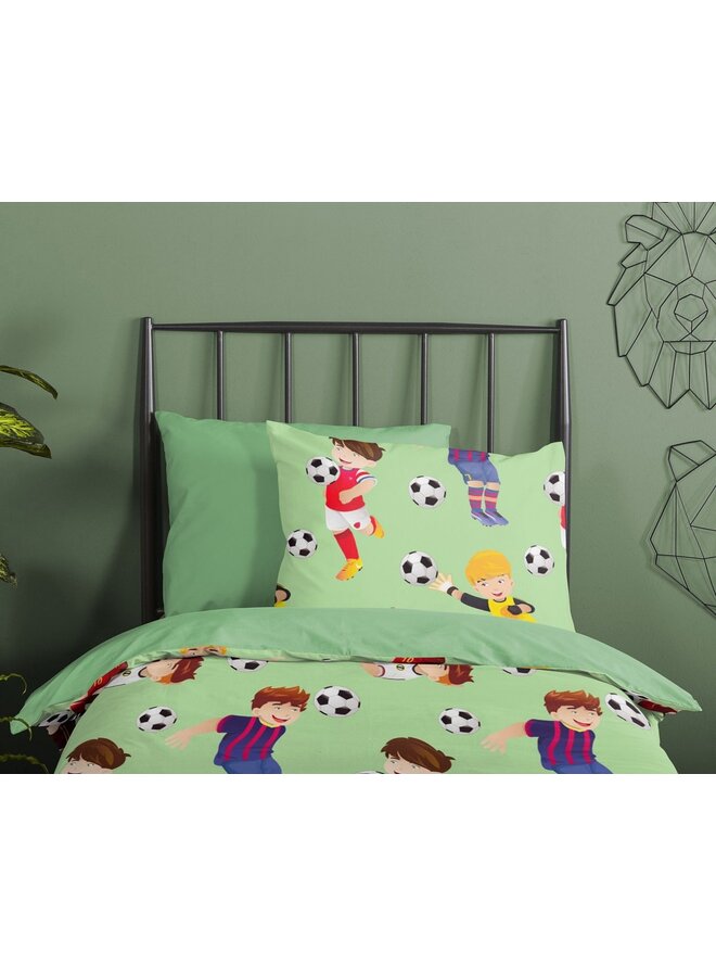 Good Morning Dekbedovertrek Kids Go Groen - Katoen