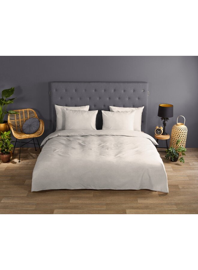 Good Morning Dekbedovertrek Uni Zand - Katoen