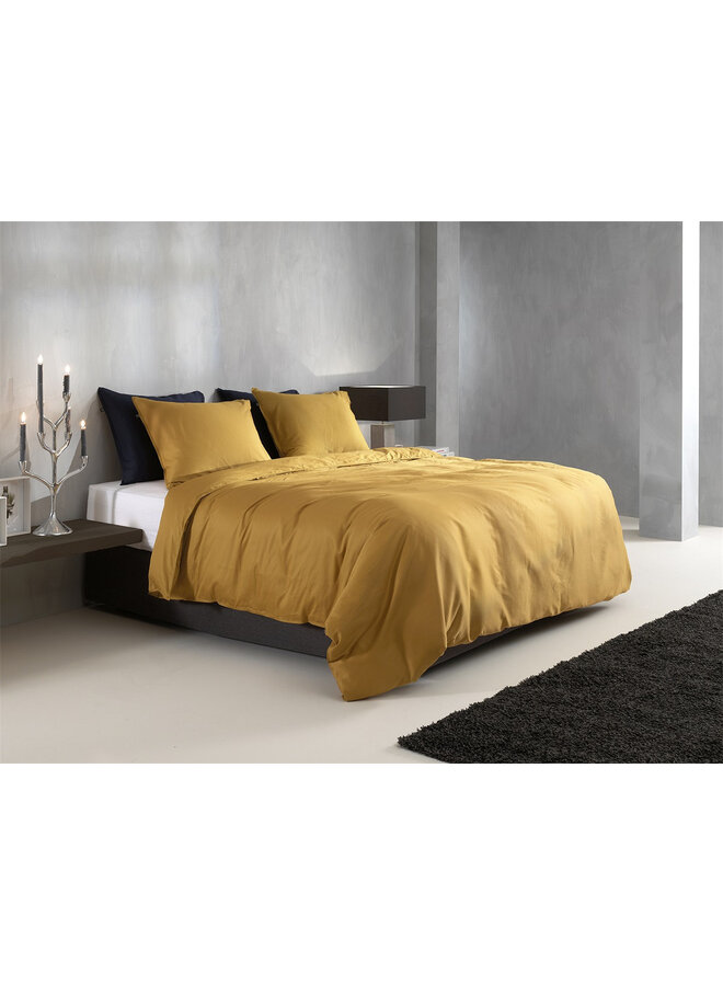 ZO! Home Dekbedovertrek Satinado Okergeel - Katoensatijn