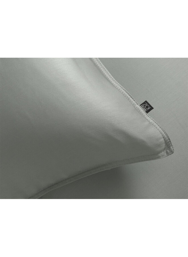 ZO! Home Dekbedovertrek Satinado Grijs - Katoensatijn