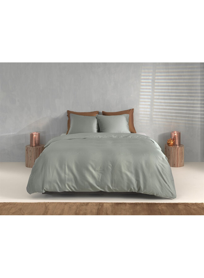 ZO! Home Dekbedovertrek Satinado Grijs - Katoensatijn