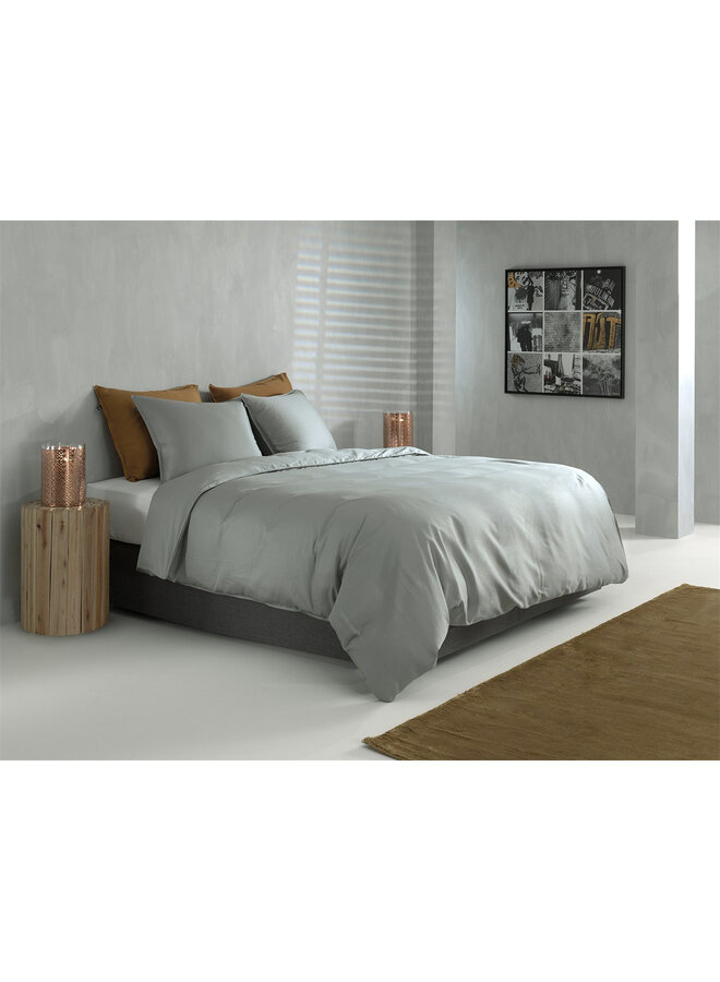 ZO! Home Dekbedovertrek Satinado Grijs - Katoensatijn