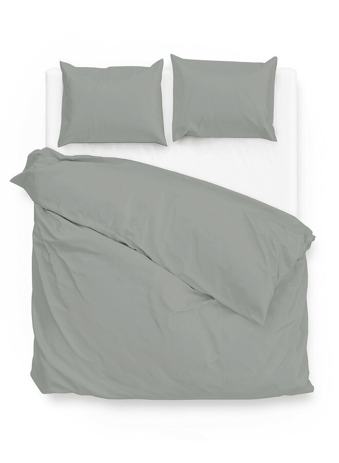 ZO! Home Dekbedovertrek Satinado Grijs - Katoensatijn