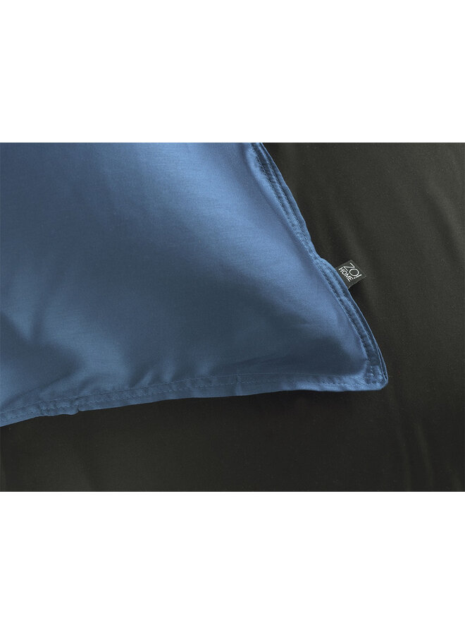 ZO! Home Dekbedovertrek Satinado Blauw - Katoensatijn
