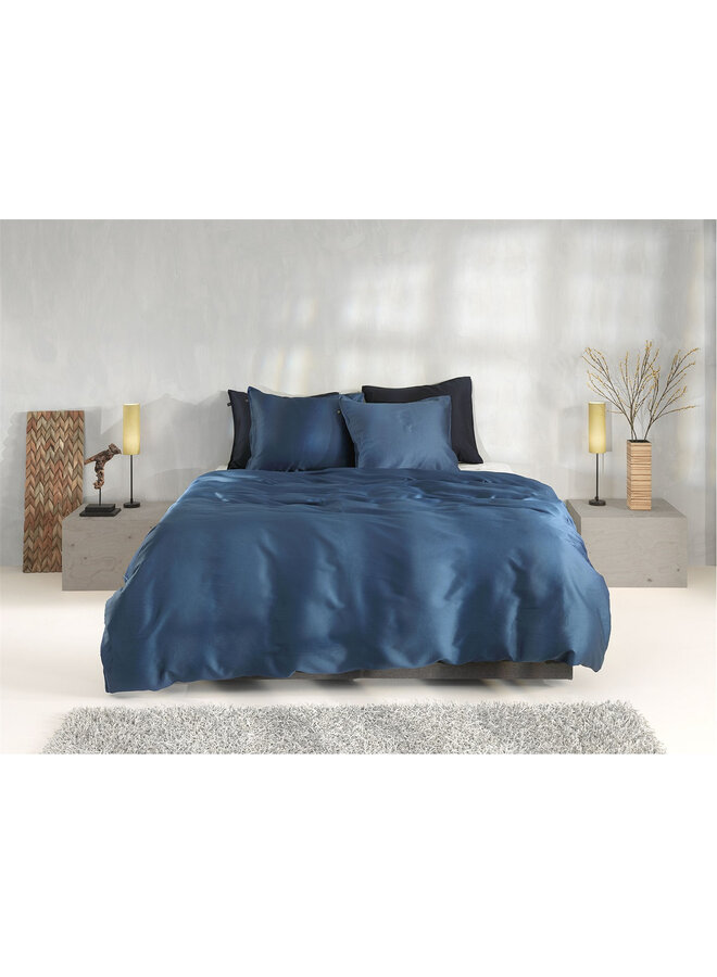 ZO! Home Dekbedovertrek Satinado Blauw - Katoensatijn