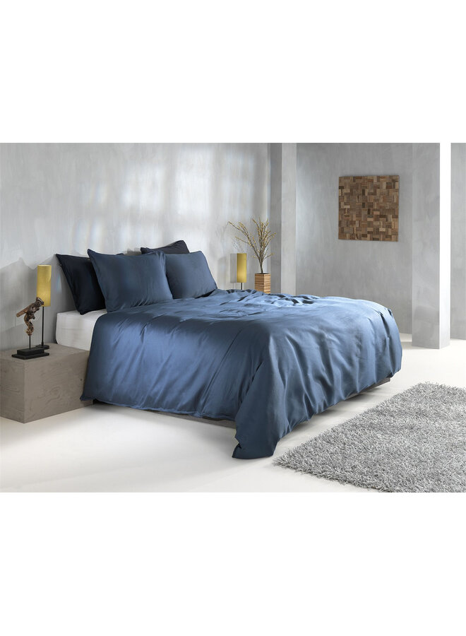 ZO! Home Dekbedovertrek Satinado Blauw - Katoensatijn
