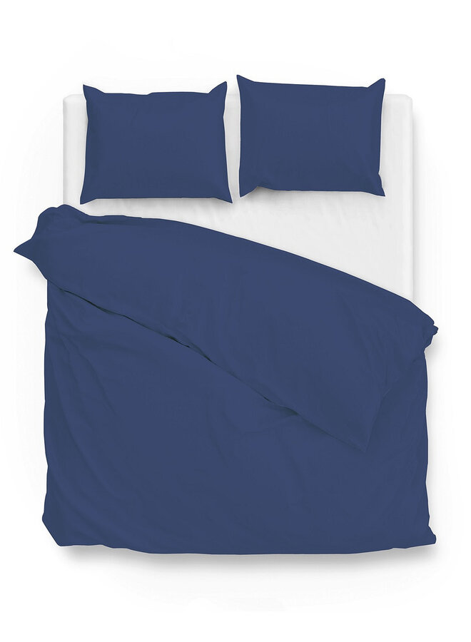 Dekbedovertrek Satinado Blauw - Katoensatijn PL1