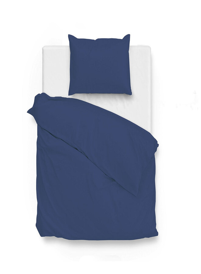 ZO! Home Dekbedovertrek Satinado Blauw - Katoensatijn