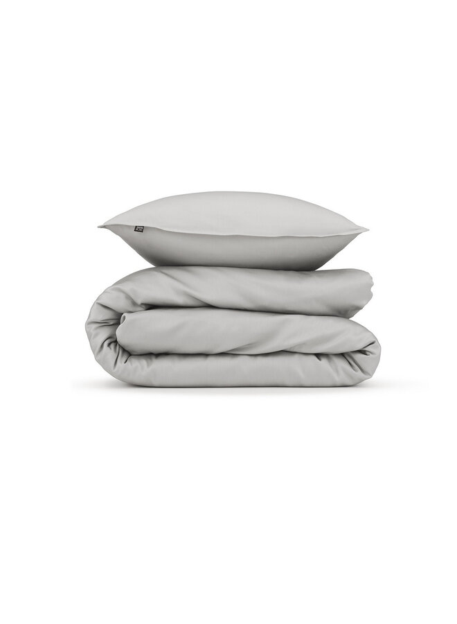 ZO! Home Dekbedovertrek Satinado Licht Grijs - Katoensatijn