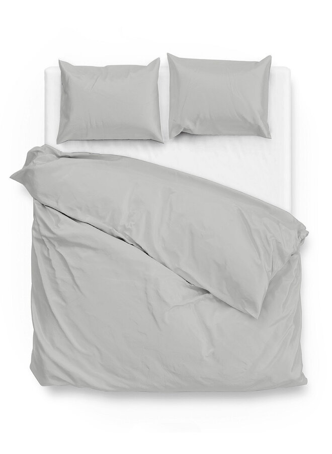 Dekbedovertrek Satinado Licht Grijs - Katoensatijn PL1