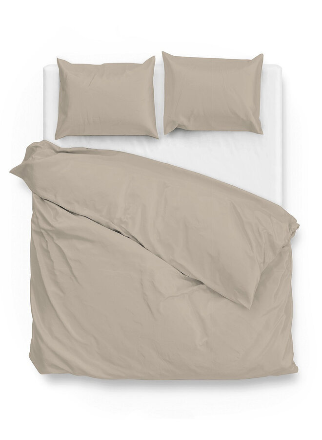 ZO! Home Dekbedovertrek Satinado Zand - Katoensatijn