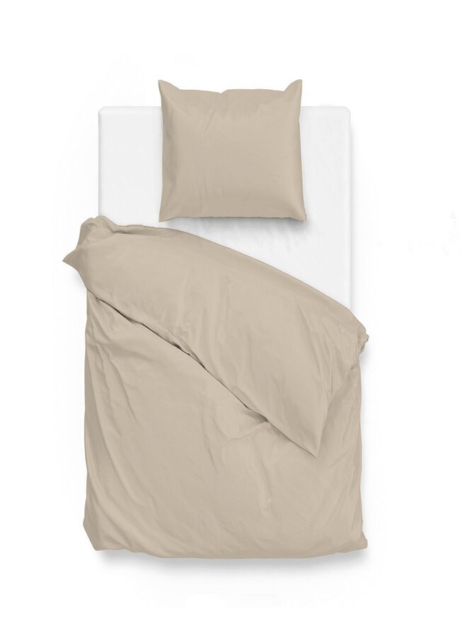 ZO! Home Dekbedovertrek Satinado Zand - Katoensatijn