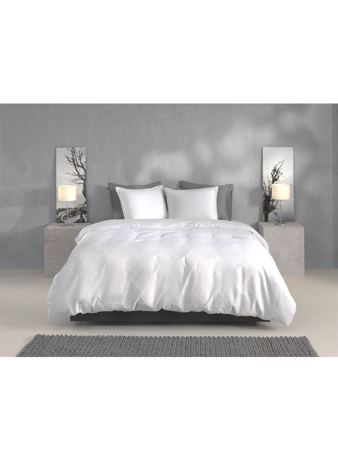 ZO! Home Dekbedovertrek Satinado Wit - Katoensatijn