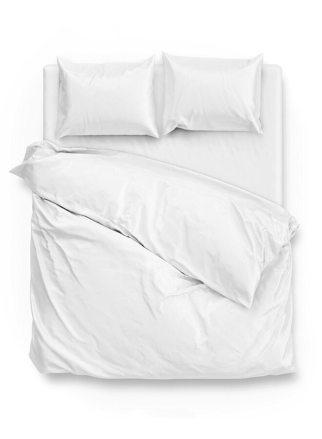 Dekbedovertrek Satinado Wit - Katoensatijn PL1