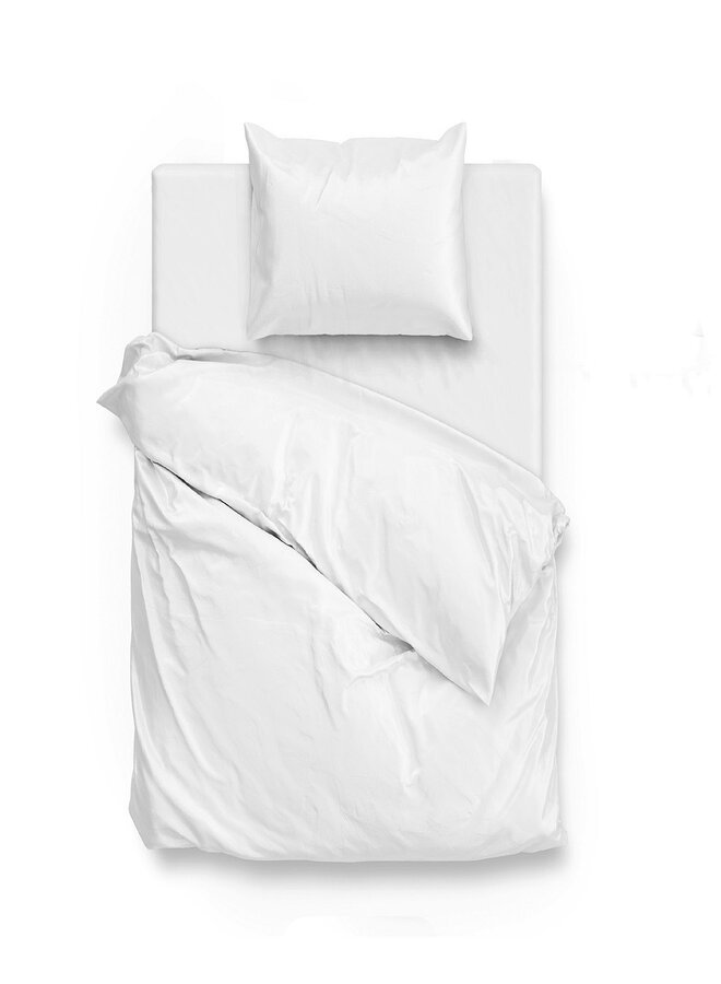 ZO! Home Dekbedovertrek Satinado Wit - Katoensatijn