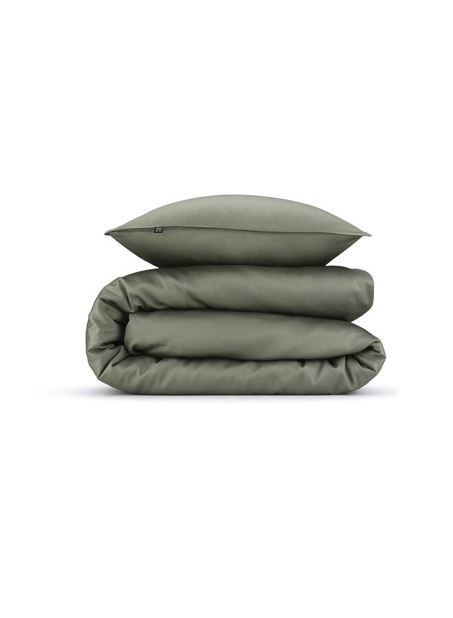 ZO! Home Dekbedovertrek Satinado Groen - Katoensatijn