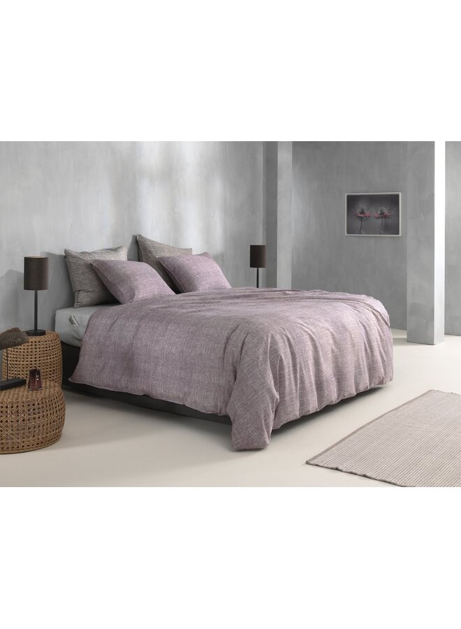 ZO! Home Dekbedovertrek Lino Paars - Katoen