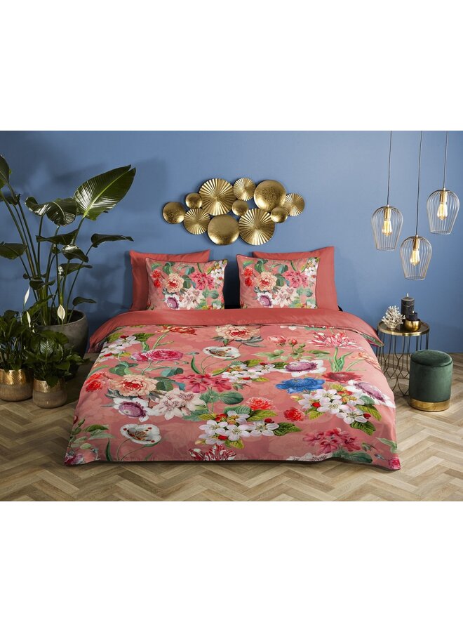 Descanso Dekbedovertrek Amalia Terra - Biologisch Katoensatijn