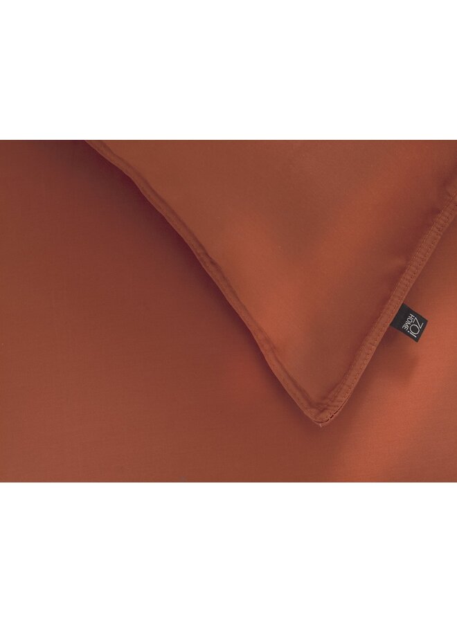 ZO! Home Dekbedovertrek Satinado Oranje - Katoensatijn