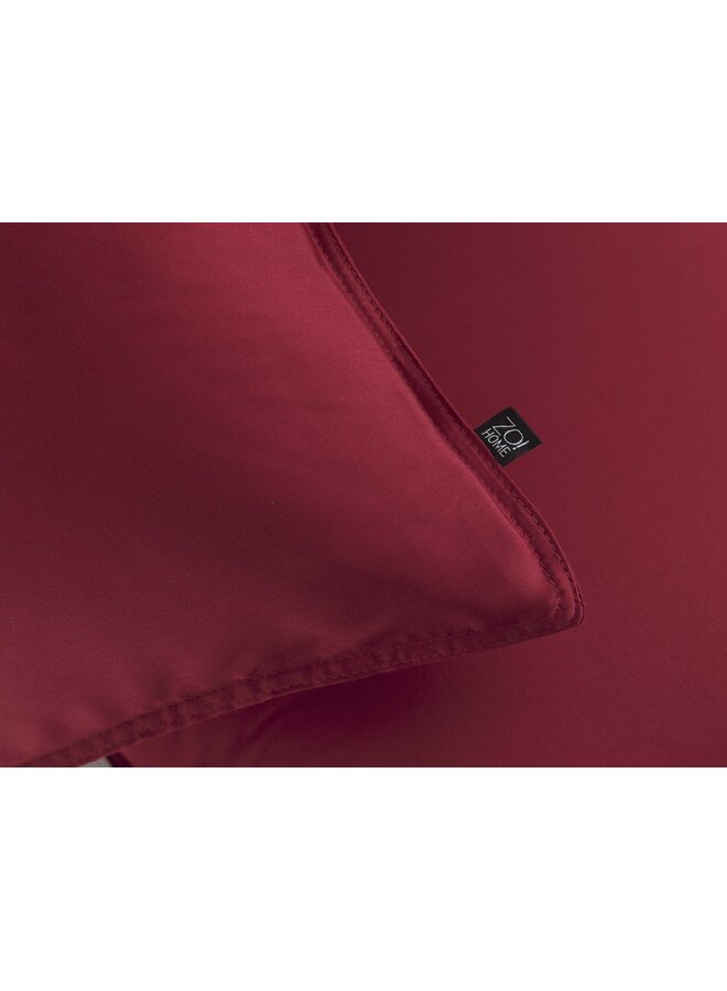 ZO! Home Dekbedovertrek Satinado Rood - Katoensatijn