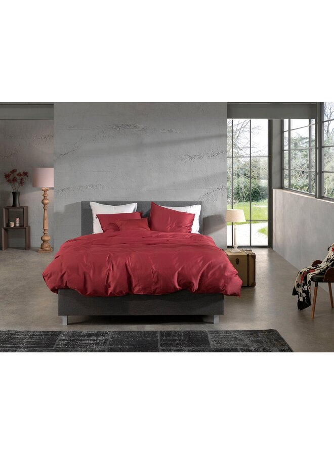 ZO! Home Dekbedovertrek Satinado Rood - Katoensatijn