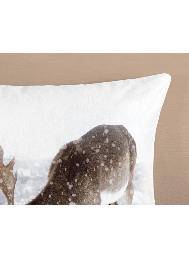 Good Morning Dekbedovertrek Winter Zand - Flanel