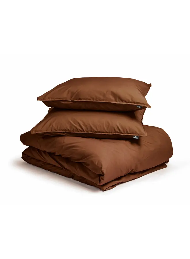Primaviera Deluxe Dekbedovertrek Uni Bruin - Egyptisch Katoen