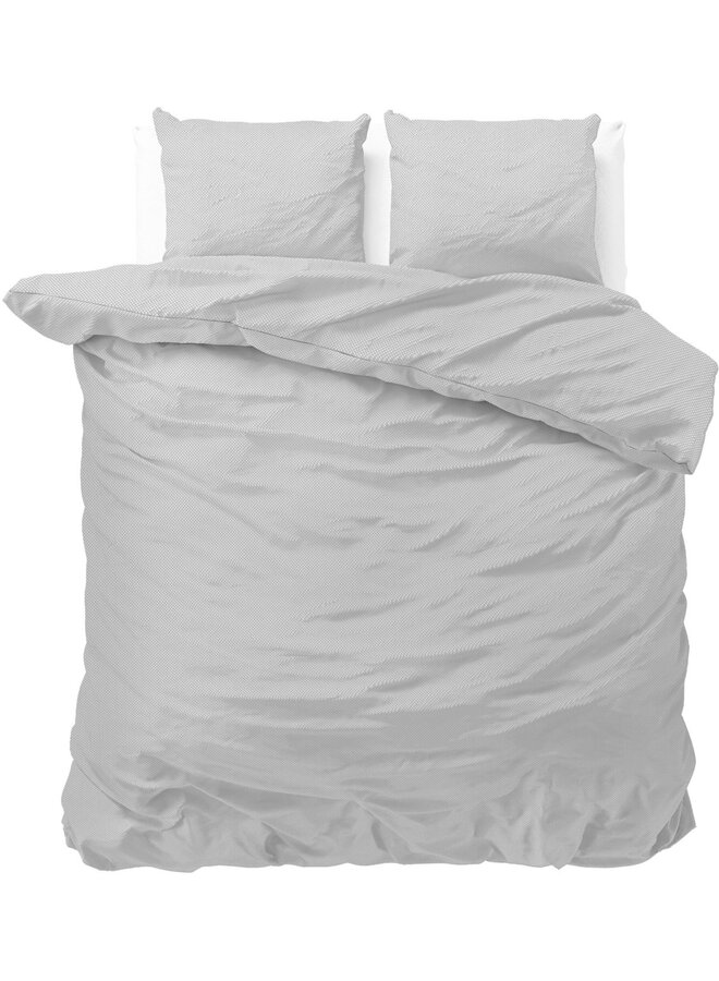 Dekbedovertrek Satin Point Grijs - Microvezel PL1
