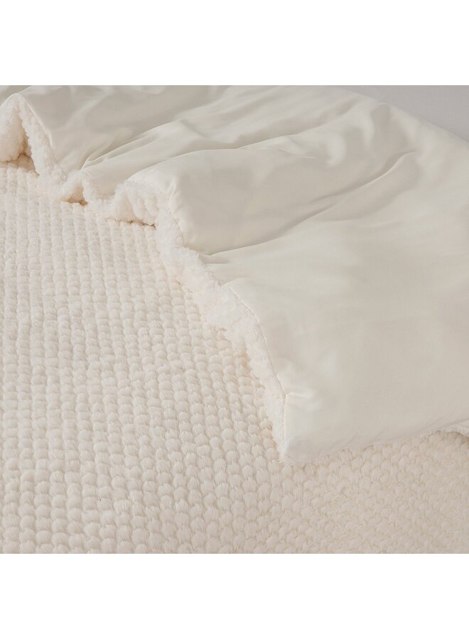 Sleeptime Dekbedovertrek Fur Creme - Teddystof