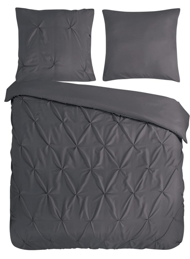 Pure Dekbedovertrek Elegance Antraciet - Microvezel