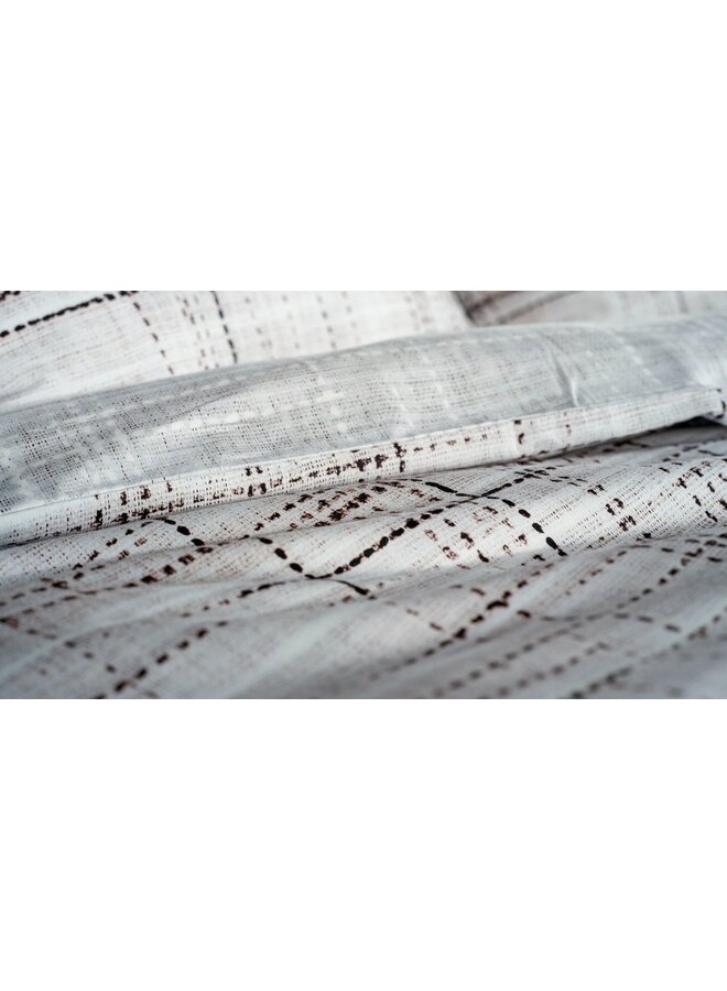 Heckett & Lane Dekbedovertrek Helgi Grijs - Twill Katoen