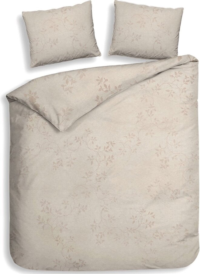 Heckett & Lane Dekbedovertrek Yara Beige - Twill Katoen