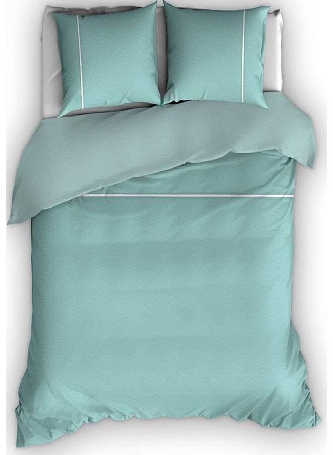 Romanette Dekbedovertrek Duchesse Groen/Wit - Flanel