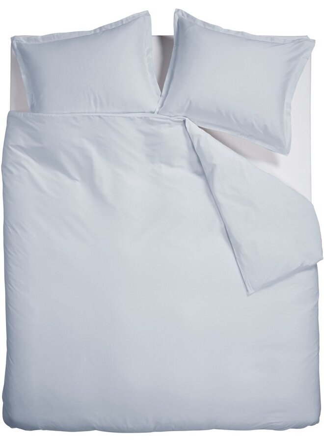 Dekbedovertrek Satin Uni Licht Blauw - Katoensatijn PL1