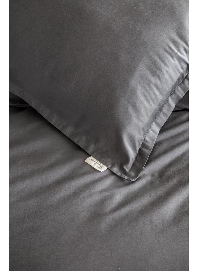Walra Dekbedovertrek Vintage Satin Antraciet - Katoensatijn