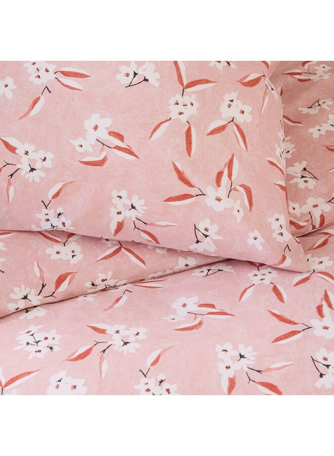 Walra Dekbedovertrek Floral Fusion Roze - Katoen