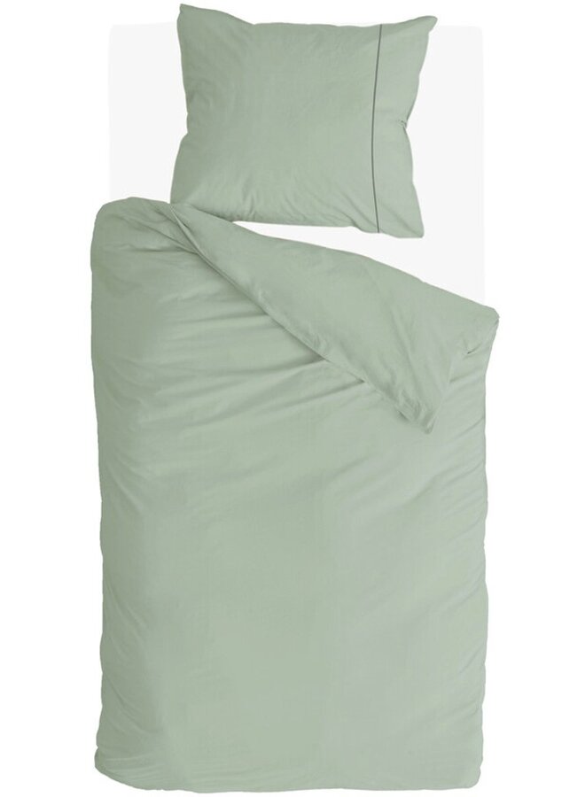 Walra Dekbedovertrek Remade Uni Essence Groen - Recycled Katoen
